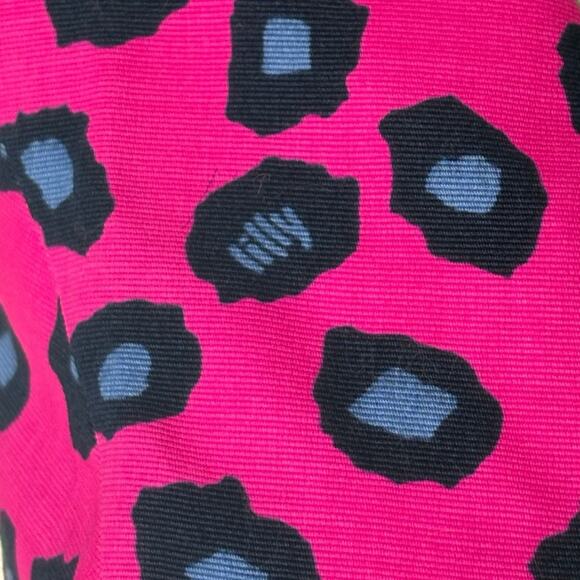 Lilly Pulitzer Pink Navy Cheetah Print Dress Size 6 - Picture 3 of 6